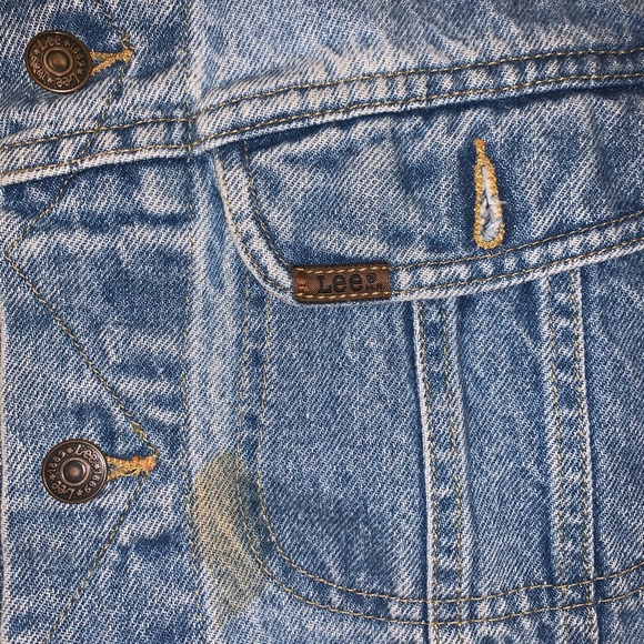 Vintage Lee Sports Jean Jacket Size Large 90s - Picture 2 of 4